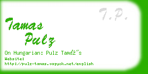 tamas pulz business card